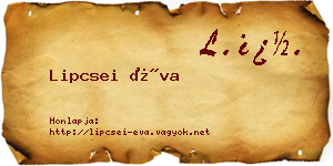 Lipcsei Éva névjegykártya